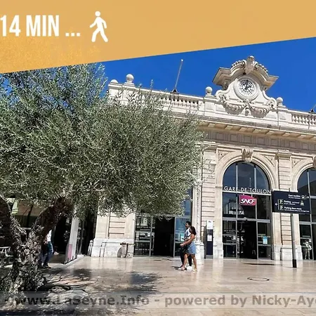 Apartment Le Chineur-hyper Centre-near Station-wifi Toulon